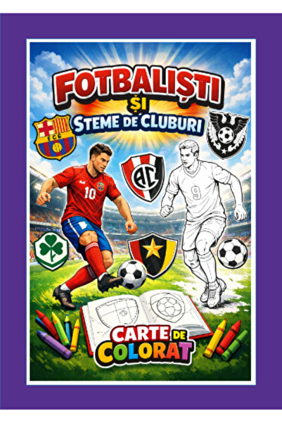 Disney Coloring Book With Football Players And Club Crests A4, 100 Illustrate...