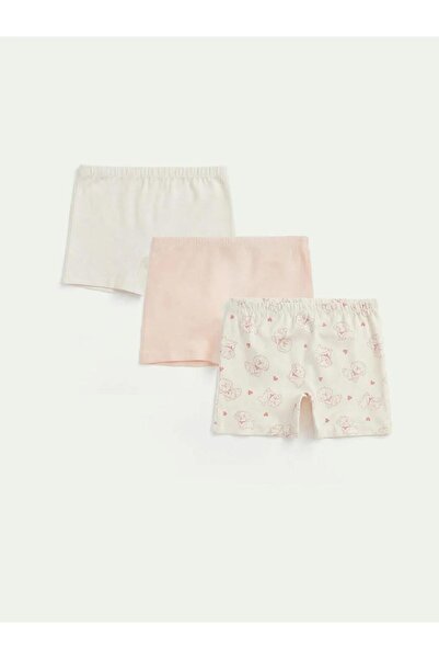 LC Waikiki Εκρού Κοριτσίστικα Μποξεράκια 3 τεμαχίων (S6)