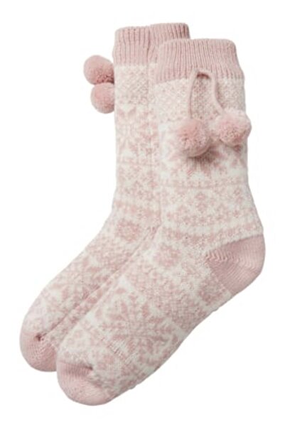 THE WHITE COMPANY Kış Temalı Kadife Ev Çorapları