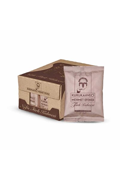 Mehmet Efendi Kurukahveci Türk Kahvesi 100 g x 25 Adet (Kutu İçeriği)