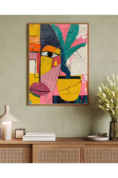 woodhomeworks Tablou decorativ pentru birou, dintr-o singură piesă, seria Mat...