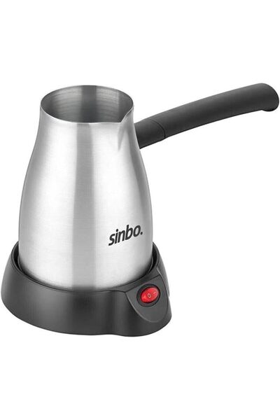 ShopletSell Sinbo SCM-2967 Inox Elektrikli Cezve – Paslanmaz Çelik Türk Kahve Makinesi, Köpüklü ve H