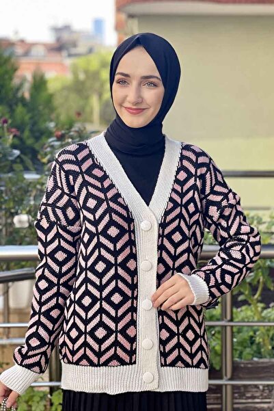 İbrahim Burak Etiler Collection Fashion Stripe Knitwear Cardigan