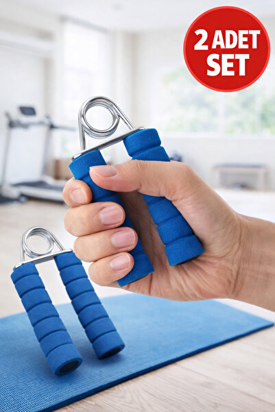 TOYFEST مجموعة من قطعتين من أدوات تمرين اليد والمعصم والأصابع ذات المقبض الإس...