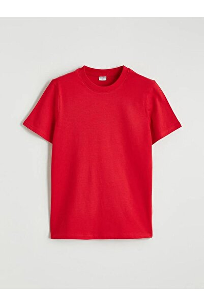 LC Waikiki Red Basic Boy's T-Shirt (S6)