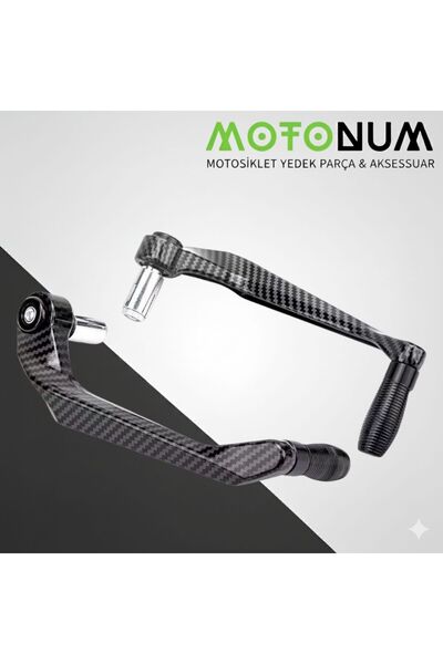 Motonum Honda Forza 250 Manet Koruma Karbon Desenli-Siyah Dekorlu-Mkm22968