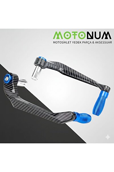 Motonum Tvs Jüpiter 110 Manet Koruma Karbon Desenli-Mavi Dekorlu-Mkm12878