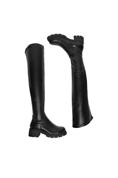 DeeZee over the knee boots women black HX20261-13A