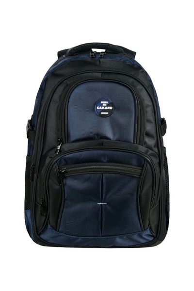 CAKARD 4001 حقيبة ظهر سوداء اللون باللون الأزرق الداكن مقاومة للماء ومتعددة ا...