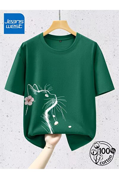 oneagılyazı Jeanswest Summer 100% Short-Sleeved T-Shirt