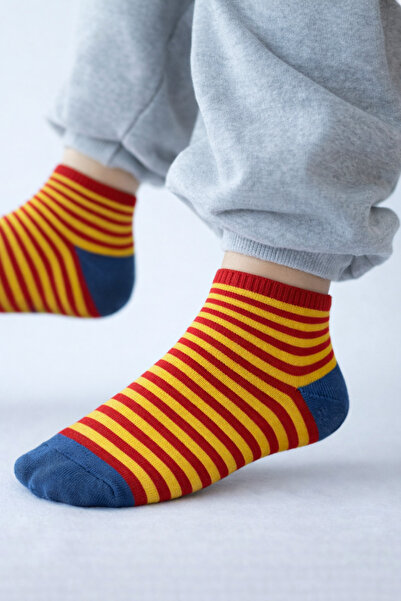 Katia&Bony Детски чорапи с червен шаркиран мотив