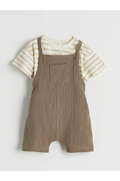 LC Waikiki سالوبيت وتي شيرت مخطط للأطفال الأولاد (S6)