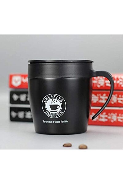 we3 Insulated Coffee Mug Stainless Steel Coffee Mug with Lid Handle Double Wa...