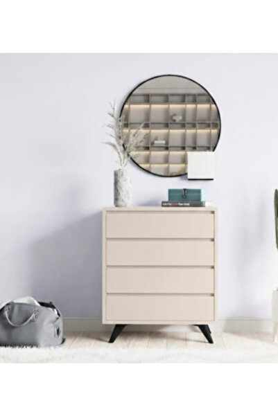FUHO Suvera 4 Çekmeceli Şifonyer Vizon Bej