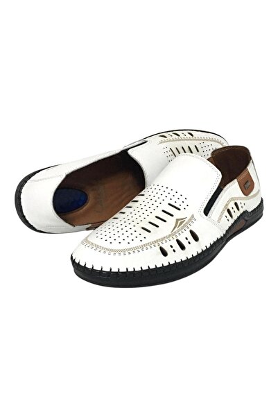 CATELLİ 100% Γνήσιο Δέρμα Ανδρικά Ορθοπεδικά Καλοκαιρινά Άνετα Παπούτσια με Τ...