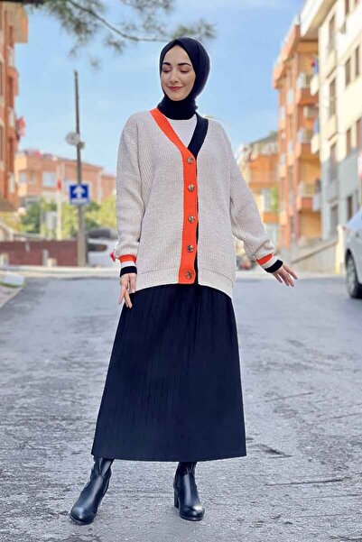 İbrahim Burak Etiler Collection Fashion Stripe Knitwear Cardigan