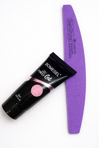 bomesel Poly Acryl Gel Powder UV/LED Kit 019 – 30 ml + Professional Nail File