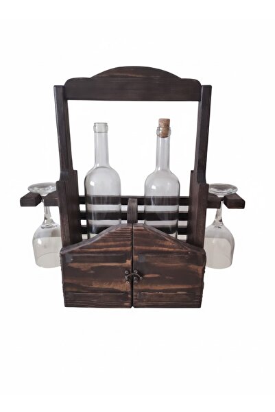 glb decor wood hand made Dekoratif Ahşap Içecek Standı Kadeh Tutucu