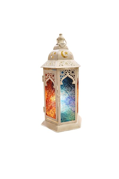 Saudi Arabia Hanging Star & Moon Cutout Decorative Moroccan-style Ramadan Lan...