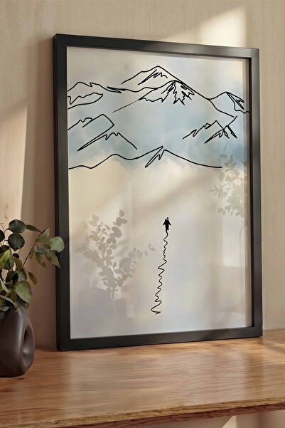 Postifull Nihilistic Penguin Framed Poster, Thick Black Framed Art Print, Wal...