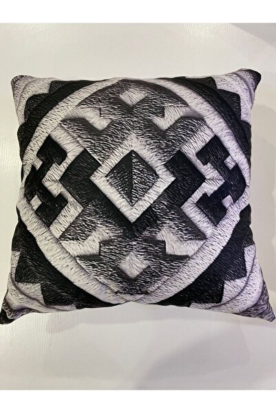 ART ÇEYİZ Digital Printed Throw Pillow Cover 2 Pieces Suede Fabric