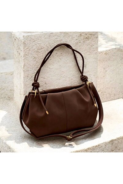 Shero shoes Women's Ossi̇ Suede Pleated Shoulder Bag