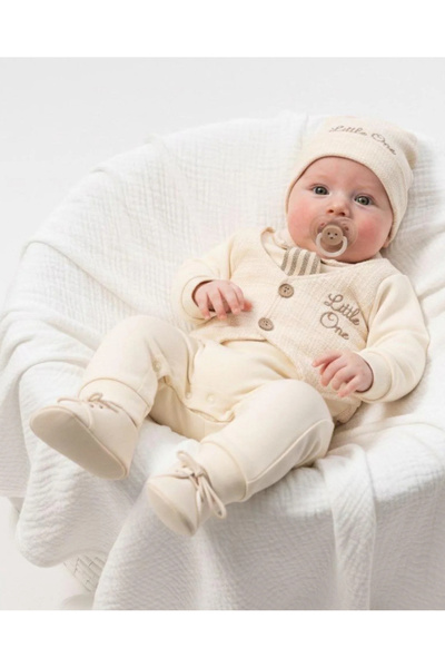 Cherub Baby Little One Baby Boy Jumpsuit with Tie