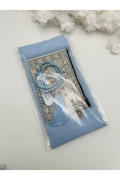 LenaToptan 10 Pieces of Flared Scarves, Wallet and Prayer Beads Set, Hajj Umr...