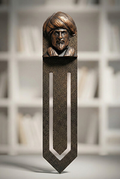 ZAP AKSESUAR Bookmark with the Figure of Fatih Sultan Mehmet, Handmade 3D His...