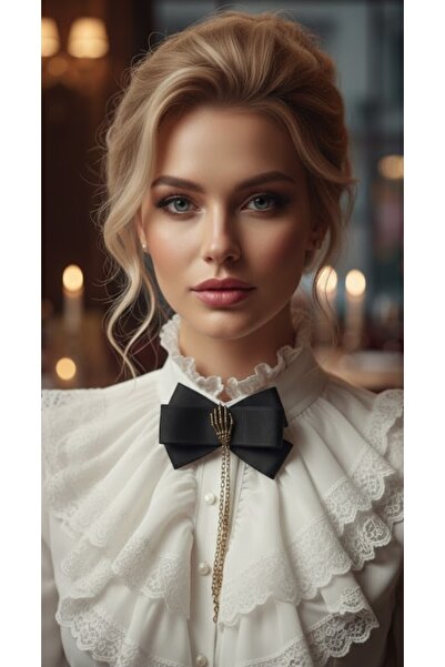 LO ADORO Vintage Victorian and Bee Detailed Brooch Women's Tie Bowtie Elizabe...