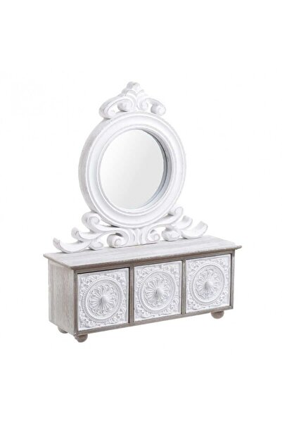 Decoratiuni Dulci Κουτί κοσμημάτων με καθρέφτη και τρία συρτάρια