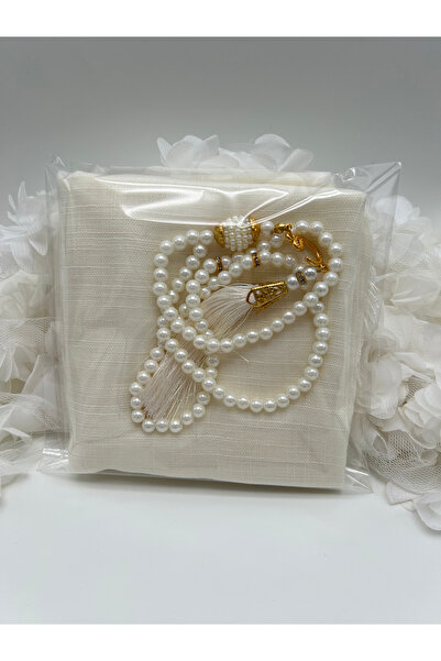 LenaToptan 10 штук шарфів з фламі та набір чотків для хаджу, умри та мевліду