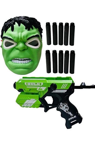 TRUST STORE قناع هالك من أفنجرز ومسدس نيرف لقذف السهام الإسفنجية، مجموعة مغام...