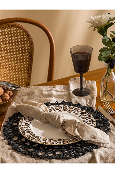 LC Waikiki Leopard Patterned Porcelain Plate 26 cm (S6)