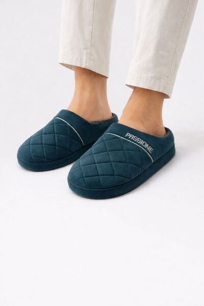 ARONA Passione Unisex Ev Terliği - Yumuşak Taban Petrol Yeşili