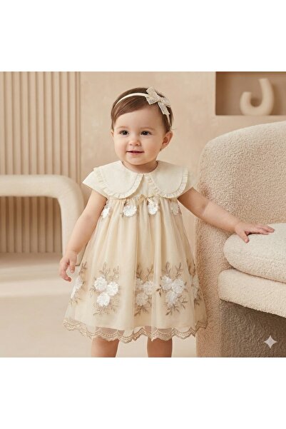Noy Noy Baby Girl and Children's Chiffon Embroidered Kisakol Dress 9-24 Month...