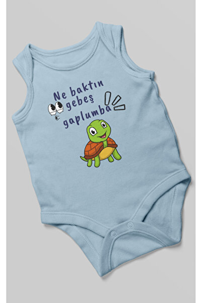 MorivoKids بدلة أطفال مطبوعة من Ne Baktın Gebeş Gaplumba - بودي مزود بأزرار ك...