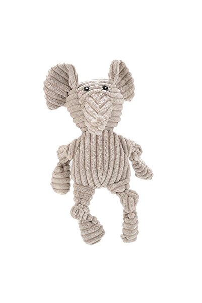 OEM Cute Dog Doll Durable Plush Bite Resistant for Aggressive Chewers Grey