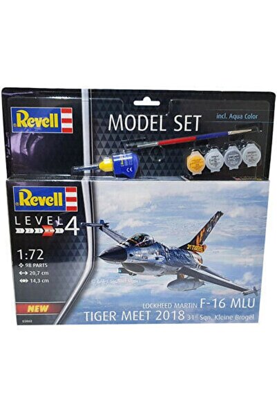 TRUST STORE ريفيل 1:72 طقم نموذج لوكهيد مارتن F-16 MLU تايجر ميت 2018 - 63860