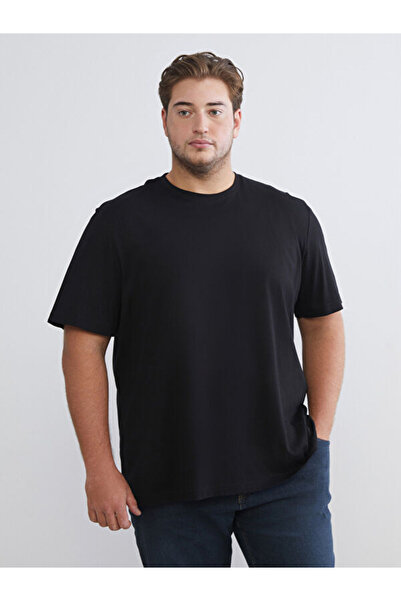 LC Waikiki Rmz Gi̇yi̇m Farkiyla Zero Roba Collar Combed Cotton Men's T-Shirt