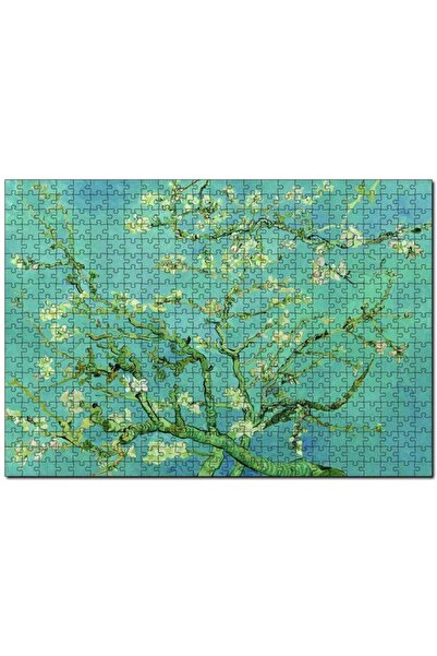 Allians Renkli Van Gogh Çiçek Açan Badem Ağacı 1000 Parça Puzzle