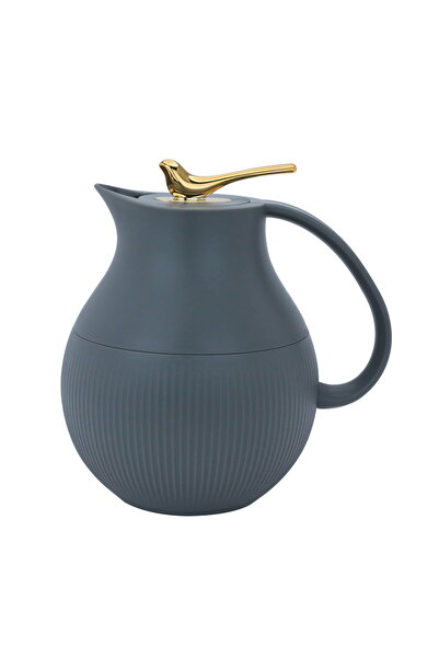 AZOZ MERCHLY Thermos, 950 ml, Glass Inner Material - Dark Grey