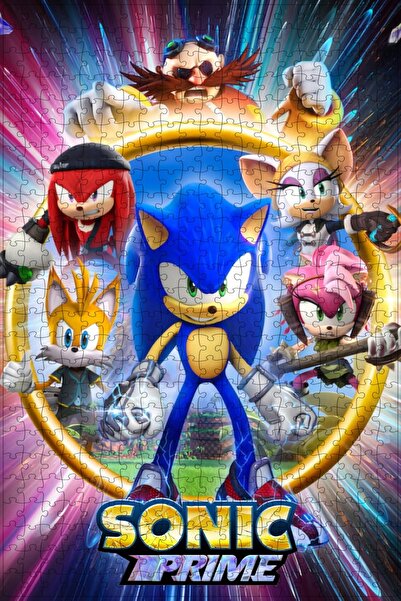 Allians Sonic Prime 2022 Film Poster 500 Parça Puzzle Yapboz Seti