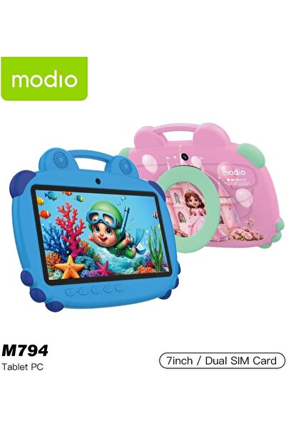 MODIO TAB Modio Kids Tablet M794, 7 Inch Display, Android 15.0, 6GB RAM, 256GB ROM, Dual SIM, 4000mAh Battery