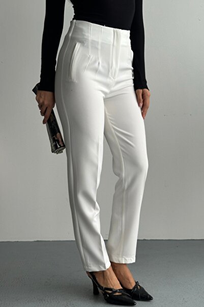 gm giyimarket New Season Women's Modern Cut High Waist Trousers