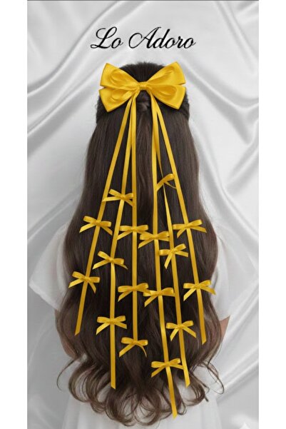 LO ADORO Multiple Ribbon on Wire Ribbon Bow Buckle Special Production Trend B...