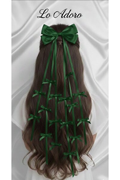 LO ADORO Multiple Ribbon on Wire Ribbon Bow Buckle Special Production Trend B...