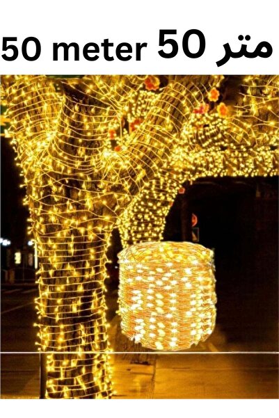 BKMax 50 Meter Ramadan LED Warm White Fairy String Lights