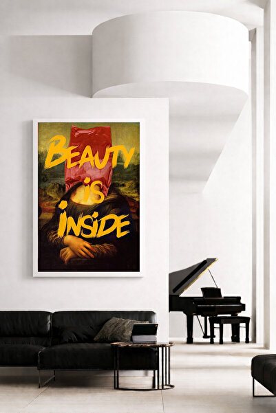 Koi Art Design Λευκό πλαίσιο, μονοκόμματος πίνακας με θέμα τη μοντέρνα τέχνη,...