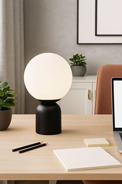 OSC HOME AYDINLATMA TASARIM Modern Luxury Table Lamp Lampshade Black